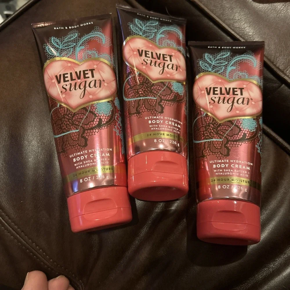 Set of 3 Bath & Body Works Velvet Sugar Ultamite Hydration Body Creams
